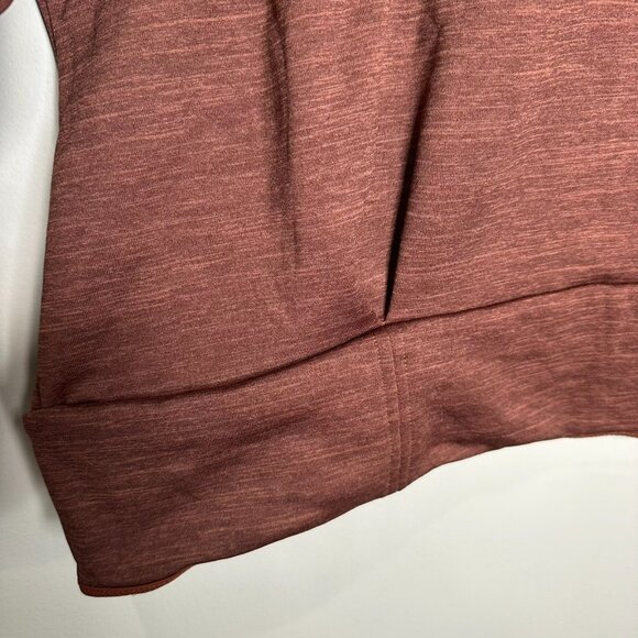 ATHLETA Altitude Polartec Half Zip Sweatshirt Size 2X Brick Red Athleisure - Picture 6 of 12